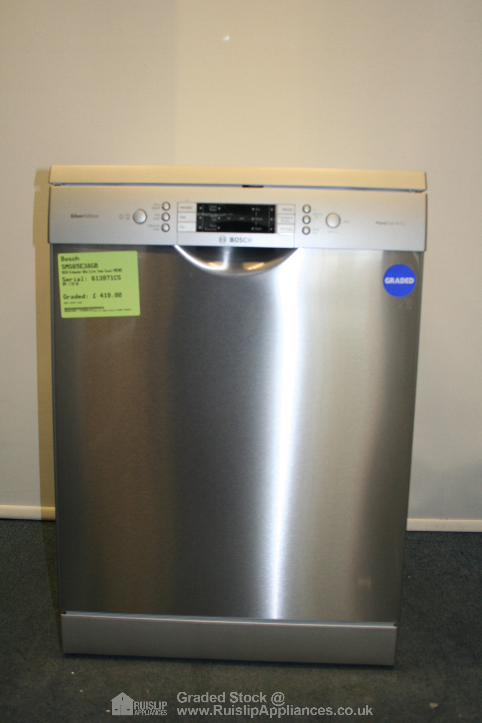 BOSCH Dishwasher 60cm Silver Innox Exxcel