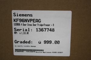 Siemens KF96NVPEAG American-Style Side By Side - 378846