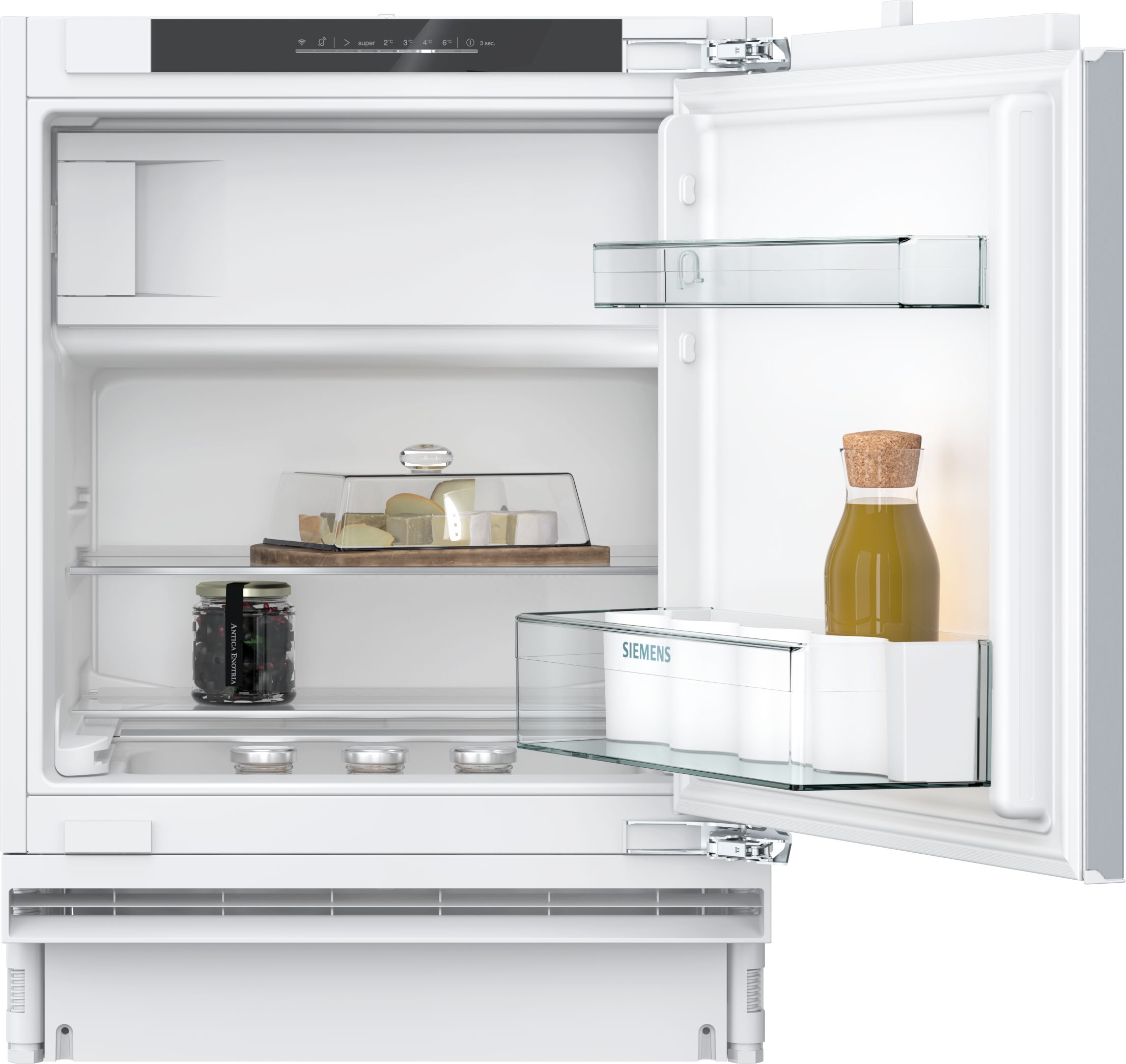 SIEMENS IQ500 Integrated Under-counter Fridge with Ice-Box - 2 Veggie  Drawers - 3 Glass Shelves - LED with